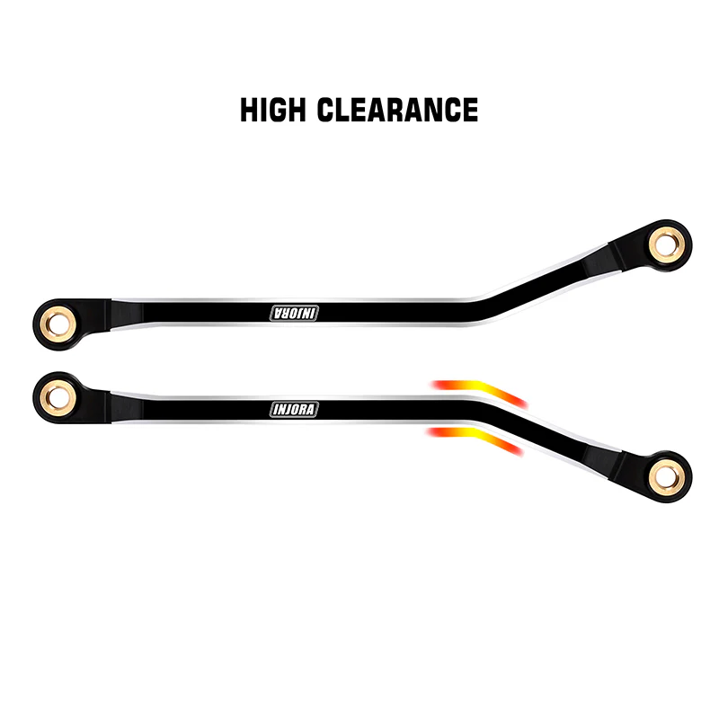 INJORA CNC Aluminum High Clearance Links Set for 1/18 TRX4M High Trail K10 F150 (4M-73) - Image 4