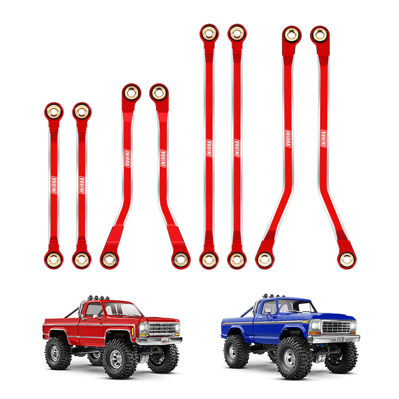 INJORA CNC Aluminum High Clearance Links Set for 1/18 TRX4M High Trail K10 F150 (4M-73) - Image 7
