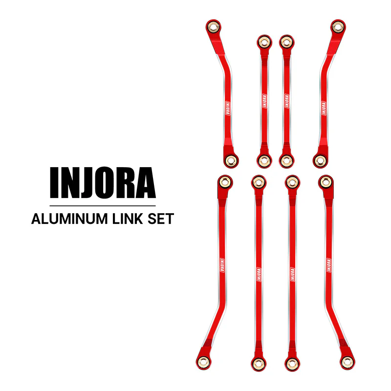 INJORA CNC Aluminum High Clearance Links Set for 1/18 TRX4M High Trail K10 F150 (4M-73) - Image 8