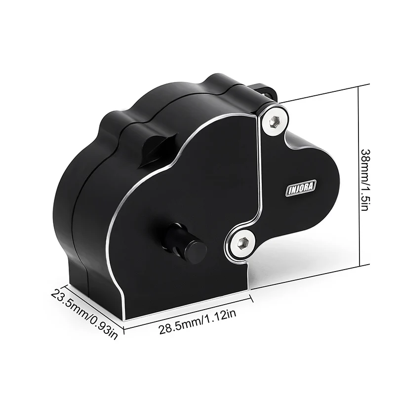 INJORA CNC Aluminum Complete Transmission Gearbox for 1/10 SCX10 SCX10 II - Image 9