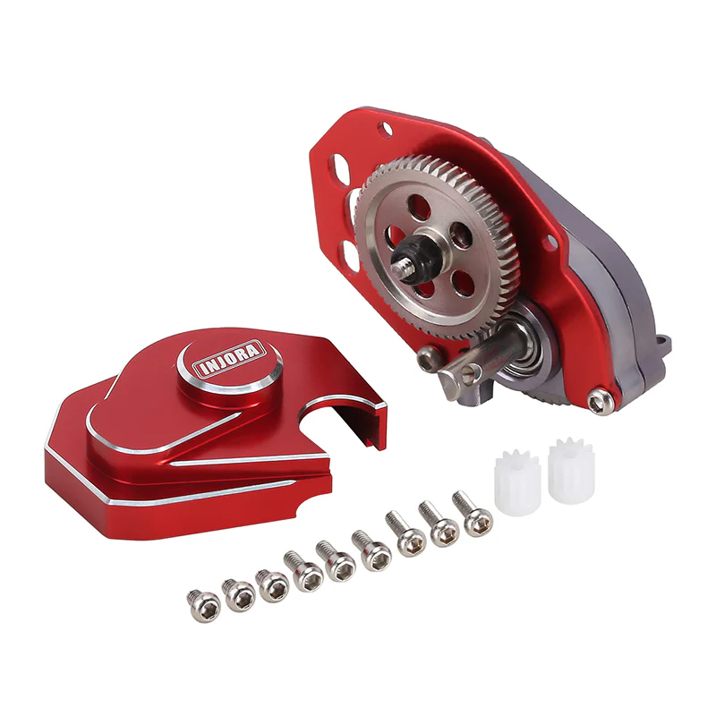 INJORA CNC Aluminum Complete Transmission Gearbox for Axial SCX24 AX24 - Image 9