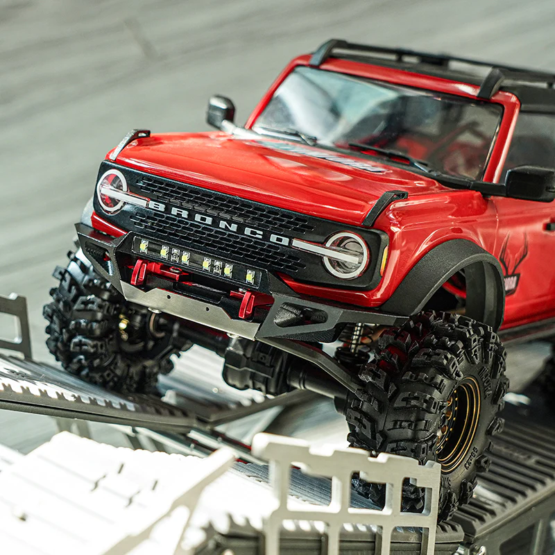 INJORA CNC Aluminum Bumper with Light Bar for 1/18 TRX4M Bronco (4M-85) - Image 13