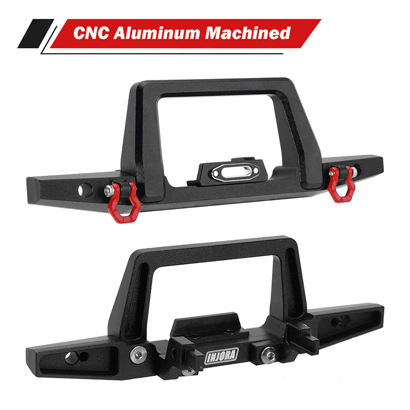 INJORA CNC Aluminum Front Rear Bumper for 1/18 TRX4M Defender (4M-41) - Image 11