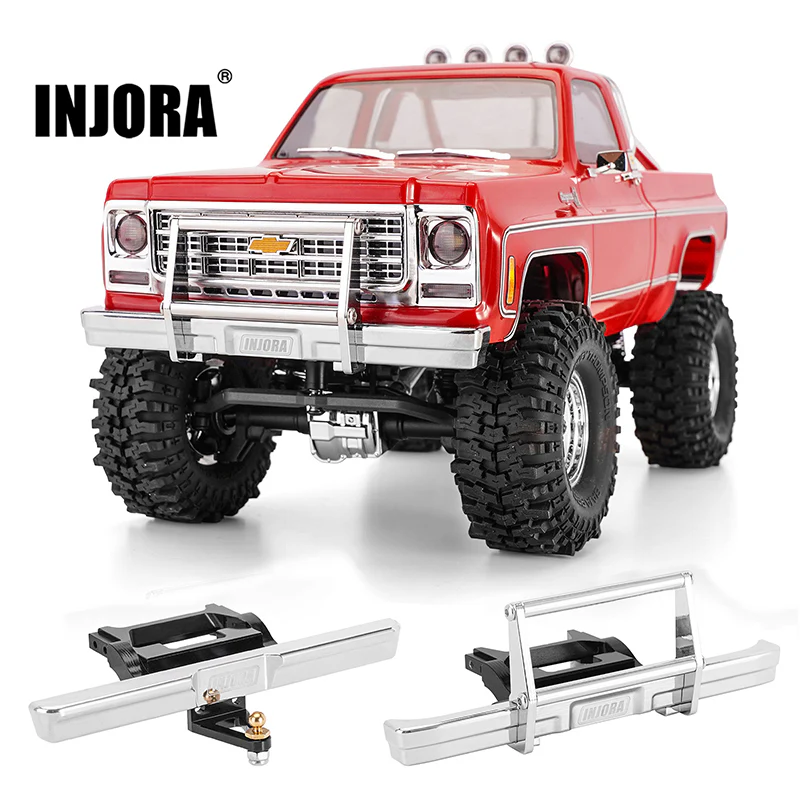 INJORA CNC Aluminum Front Rear Bumper for 1/18 TRX4M High Trail K10