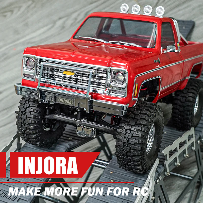 INJORA CNC Aluminum Front Rear Bumper for 1/18 TRX4M High Trail K10 - Image 6