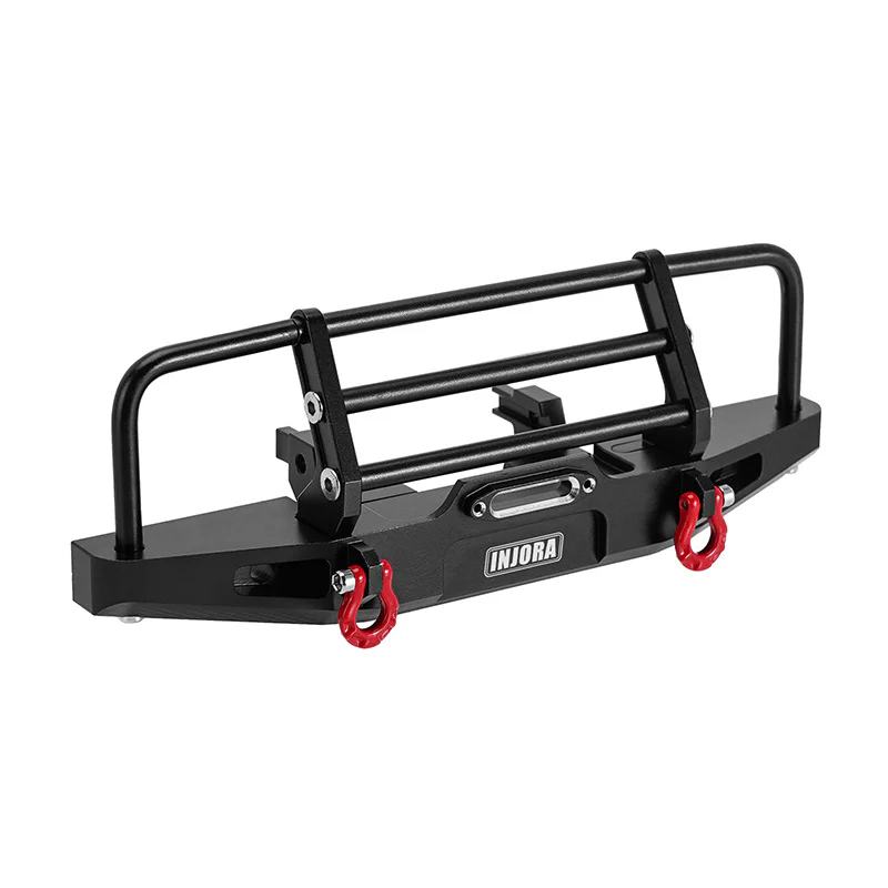 INJORA CNC Aluminum Front Rear Bumper with Lights for 1/18 TRX4M Defender (4M-88) - Image 5