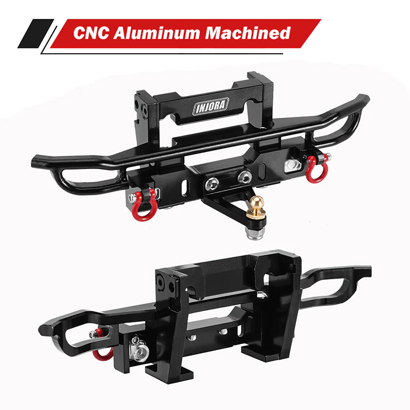 INJORA CNC Aluminum Front Rear Bumpers V2 for 1/18 TRX4M Bronco (4M-43) - Image 14
