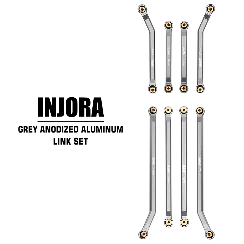 INJORA 8PCS Aluminum High Clearance 4 Links Kit for Axial SCX24 Gladiator Power Wagon - Image 6