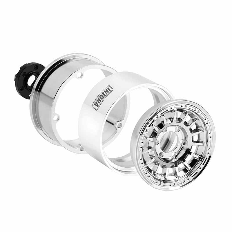 INJORA 1.9" CNC Aluminum Multi-spoke Wheels for 1/10 RC Crawlers (W1902) - Image 12