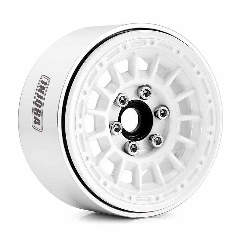 INJORA 1.9" CNC Aluminum Multi-spoke Wheels for 1/10 RC Crawlers (W1902) - Image 4