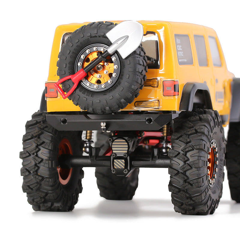 [Clearance Sale] INJORA CNC Aluminum Rear Bumper with Trailer Hitch for SCX24 Jeep Wrangler JLU - Image 2