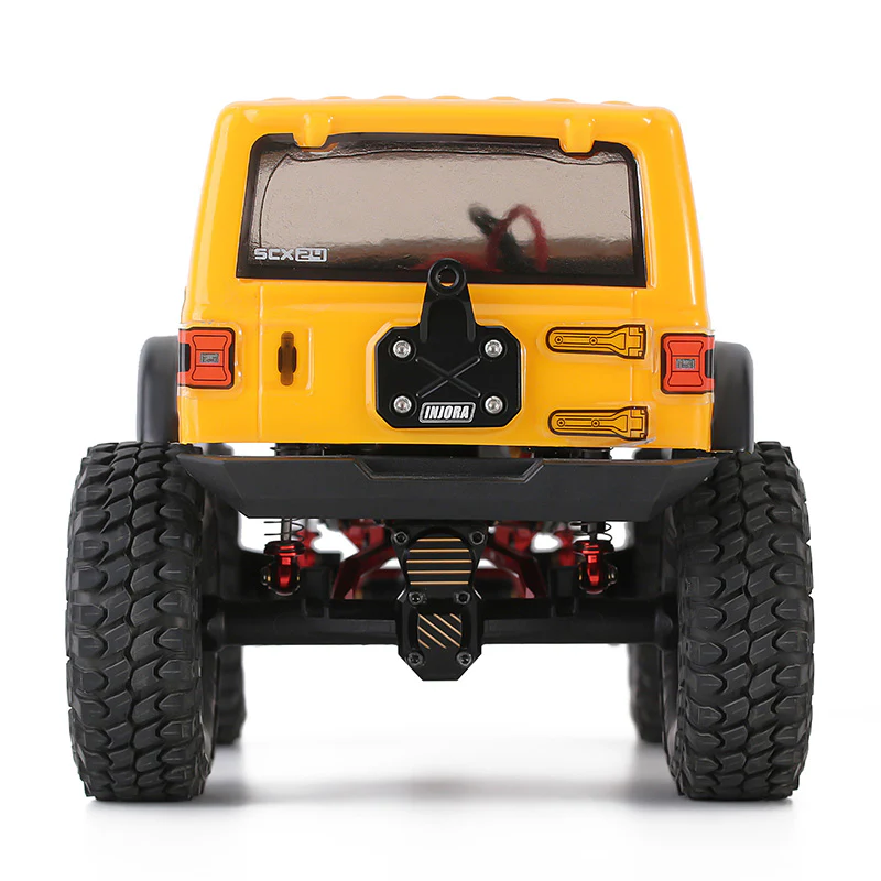 INJORA CNC Aluminum Spare Tire Carrier Wheel Mount for Axial SCX24 Jeep Wrangler - Image 7