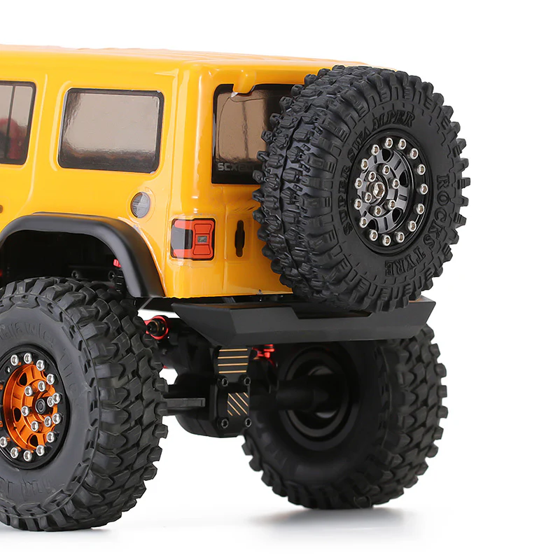 INJORA CNC Aluminum Spare Tire Carrier Wheel Mount for Axial SCX24 Jeep Wrangler - Image 9