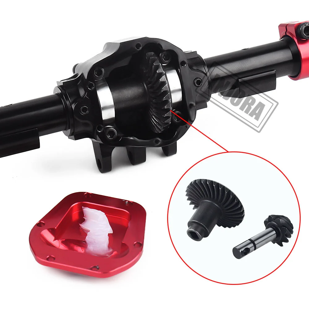 [Germany Clearance Deal] INJORA CNC Metal Front / Rear Axle with Protector for Axial SCX10 II 90046 (YQCQ-02) - Image 3