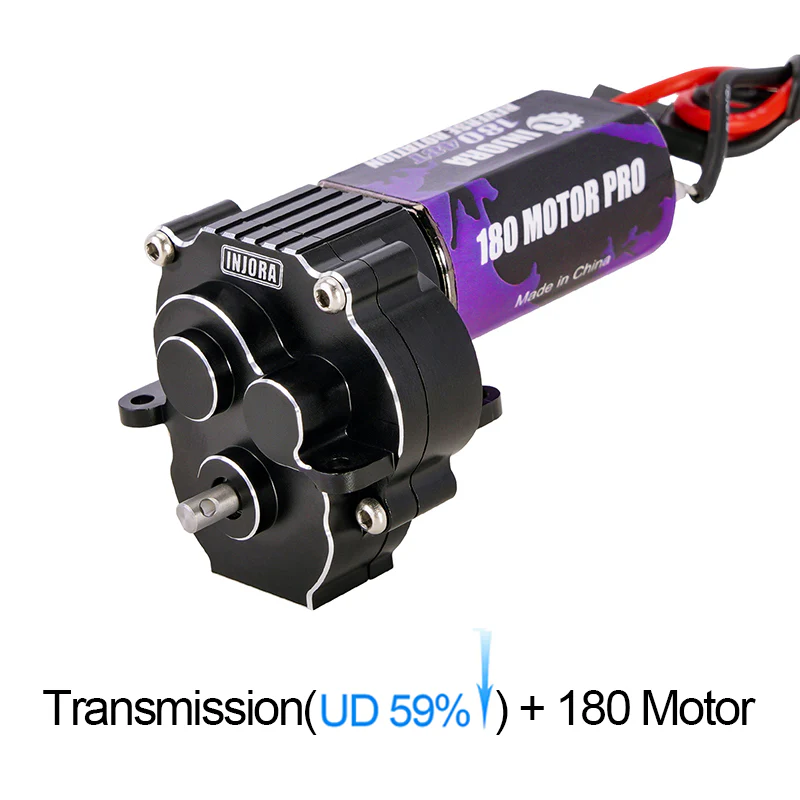 INJORA Complete Transmission with 180 Brushed Motor for 1/18 TRX4M - Image 2