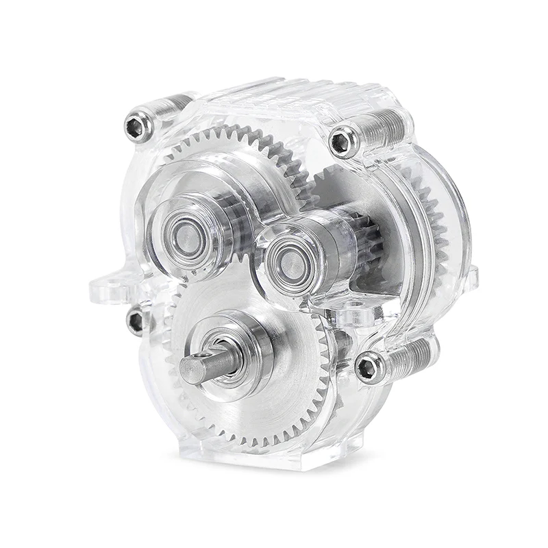 INJORA Complete Transmission with Acrylic Housing for 1/18 TRX4M - Image 8