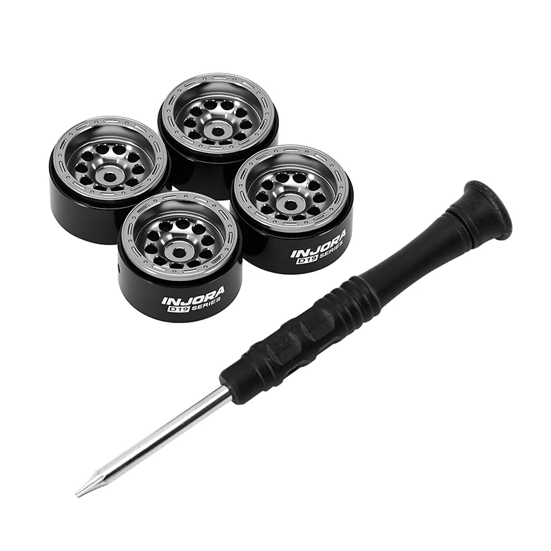 INJORA 0.7" D19 Aluminum Wheels for 1/30 SCX30 (W7008) - Image 12