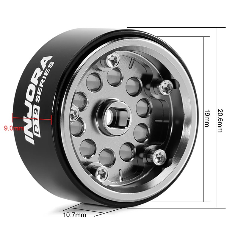 INJORA 0.7" D19 Aluminum Wheels for 1/30 SCX30 (W7008) - Image 15