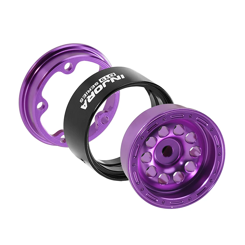 INJORA 0.7" D19 Aluminum Wheels for 1/30 SCX30 (W7008) - Image 3