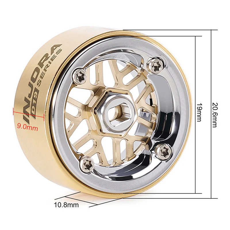 INJORA 0.7" D19 ModuWheel for 1/30 SCX30 1/32 Ascent-32 (MW7006) - Image 6
