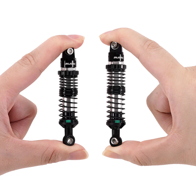 INJORA DRX Dual-Rate Spring Oil Shocks 90mm+100mm for 1/10 TRX4 SCX10 III - Image 5