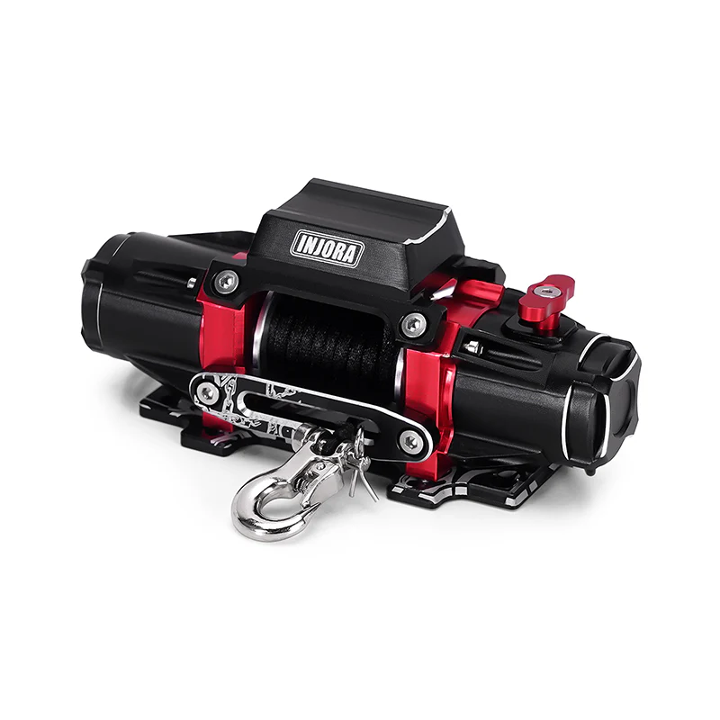 INJORA Dual Motor Winch with CH3 Control Line & Switch for 1/10 RC Crawler - Image 6