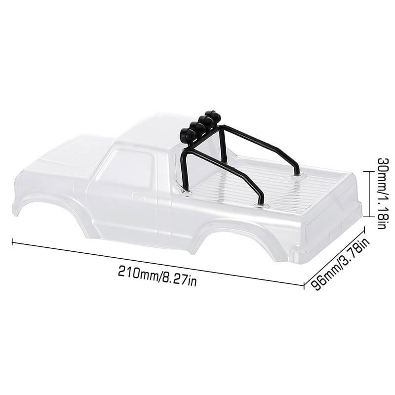 INJORA Ford F150 Clear Body for 1/24 SCX24 - Image 2