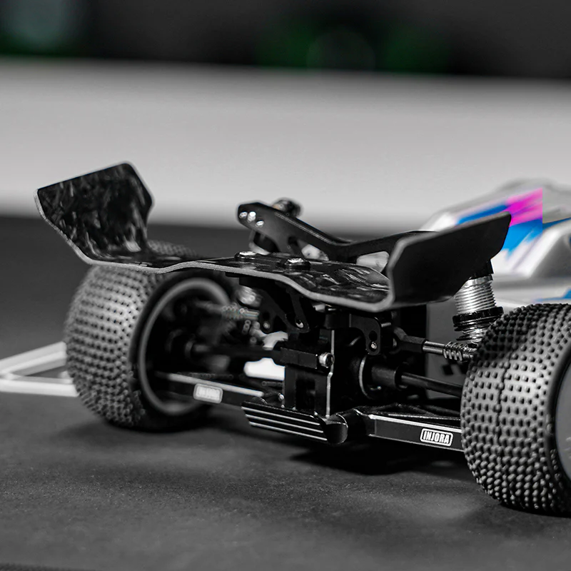 INJORA Forged Carbon Fiber Chassis & Rear Wing for 1/24 Losi Micro-B - Image 8