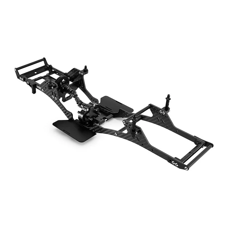 INJORA Front Mounted Transmission LCG Carbon Fiber Chassis Kit for 1/10 RC Crawlers (INC-10F) - Image 11
