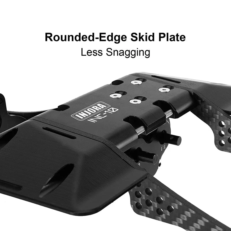 INJORA Front Mounted Transmission LCG Carbon Fiber Chassis Kit for 1/10 RC Crawlers (INC-10F) - Image 9