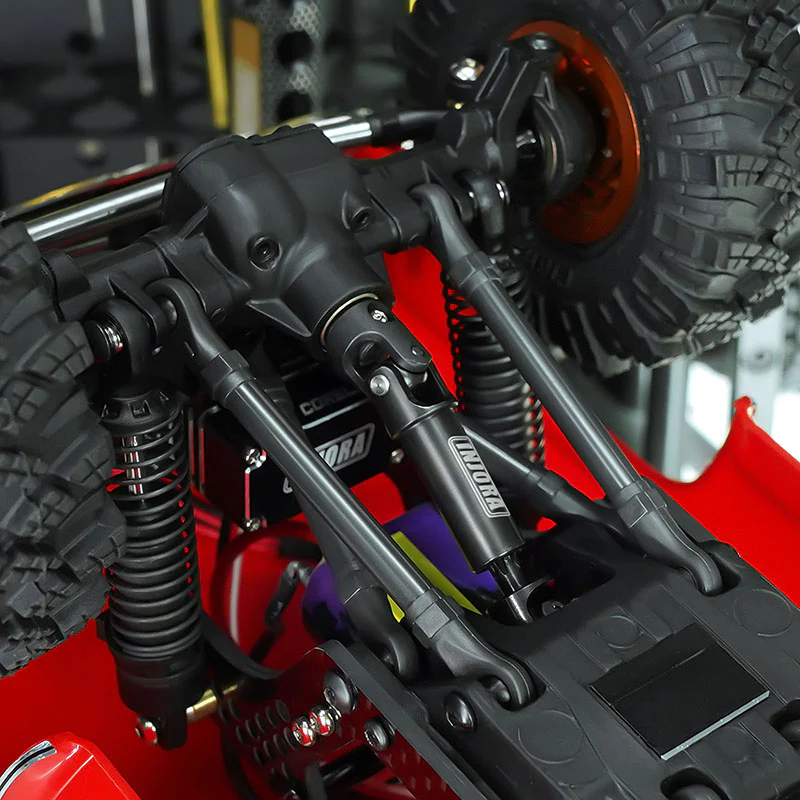 INJORA Hardened Steel Drive Shafts for 1/18 TRX4M High Trail K10 F150 (4M-84BK) - Image 3