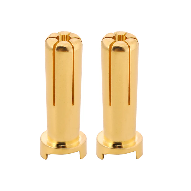 INJORA Heatsink Bullet Plug Connectors Grips with 4mm 5mm Bullets (Black, Red) - Image 15
