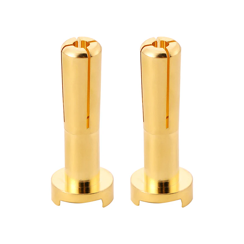 INJORA Heatsink Bullet Plug Connectors Grips with 4mm 5mm Bullets (Black, Red) - Image 8
