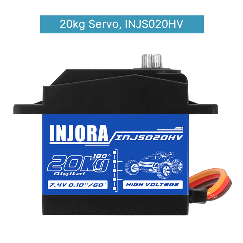 INJORA INJS020HV High Voltage Waterproof 20KG Digital Servo for 1/10 ARRMA KRATON - Image 6