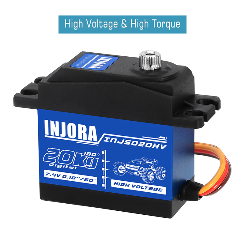 INJORA INJS020HV High Voltage Waterproof 20KG Digital Servo for 1/10 ARRMA KRATON - Image 7