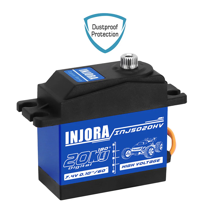 INJORA INJS020HV High Voltage Waterproof 20KG Digital Servo for 1/10 ARRMA KRATON - Image 8