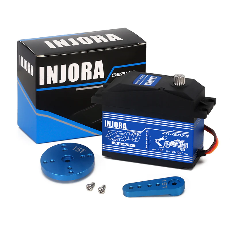 INJORA INJS075 75KG Super Torque Digital Servo for 1/5 RC Car BAJA RC Truck Parts - Image 2