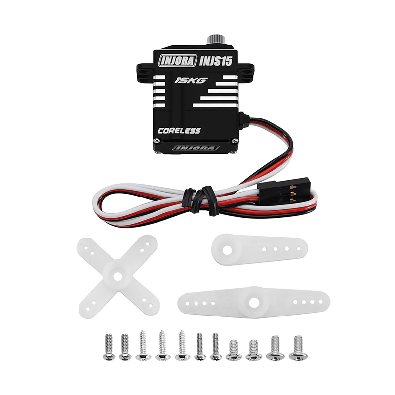 INJORA INJS15 Waterproof Coreless Servo with Mount & Horn for 1/18 TRX4M - Image 2