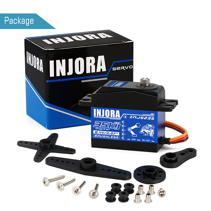 [US Warehouse] INJORA INJS235 35KG Waterproof Brushless Servo Large Torque Digital Servo - Image 4