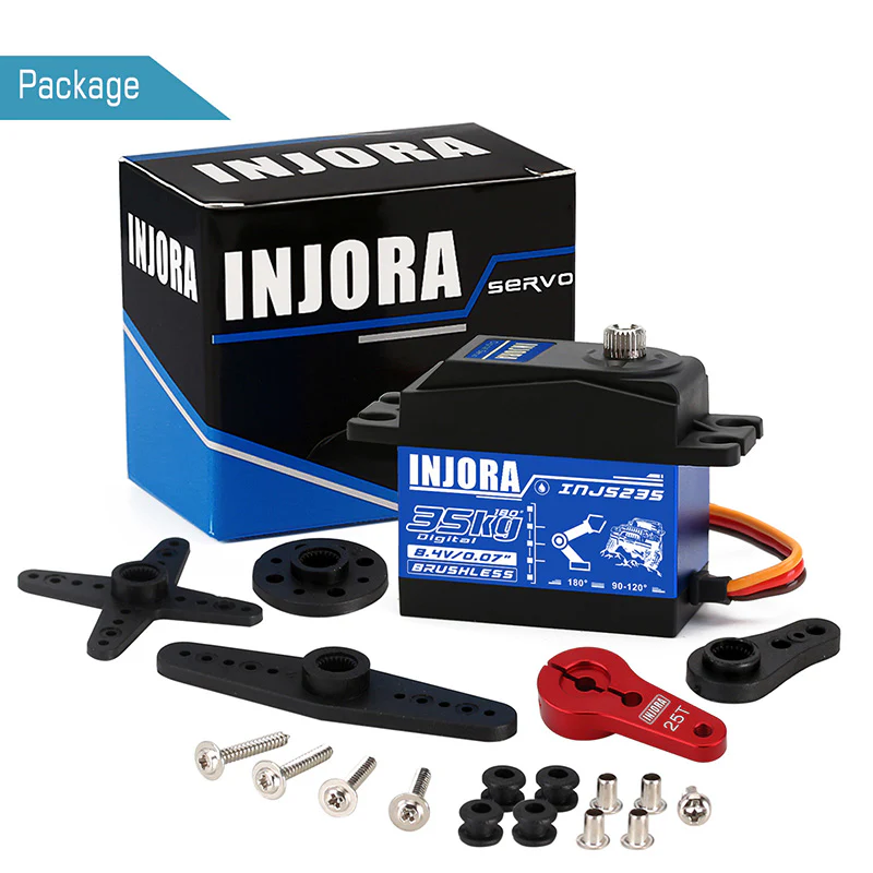 [US Warehouse] INJORA INJS235 35KG Waterproof Brushless Servo Large Torque Digital Servo - Image 5