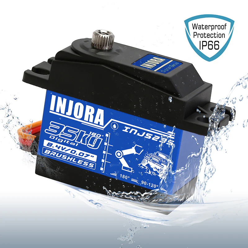 [US Warehouse] INJORA INJS235 35KG Waterproof Brushless Servo Large Torque Digital Servo - Image 9