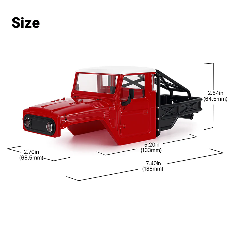 INJORA IR40-24 Half Truck Body for 1/24 SCX24 - Image 33