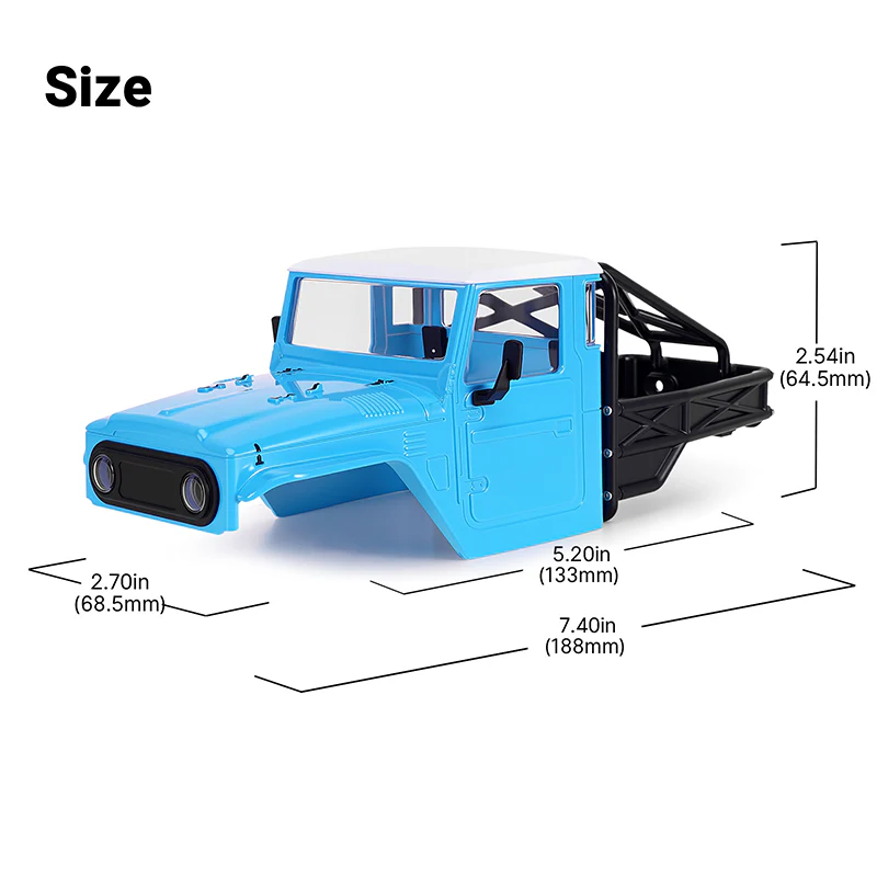 INJORA IR40-24 Half Truck Body for 1/24 SCX24 - Image 42