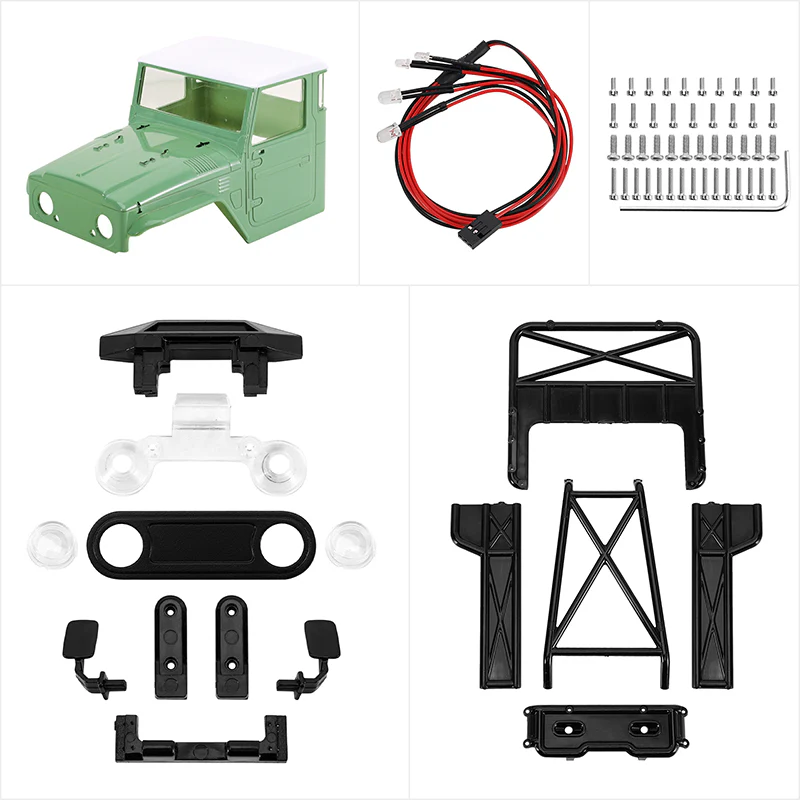 INJORA IR40-18 Half Truck Body for 1/18 TRX4M Defender Bronco - Image 42