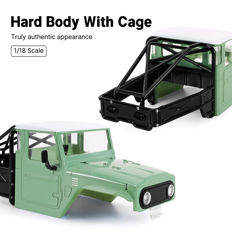 INJORA IR40-18 Half Truck Body for 1/18 TRX4M Defender Bronco - Image 46