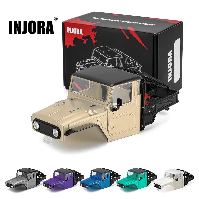 [US Warehouse] INJORA IR40 Half Truck Hard Plastic Body with Cage for 1/18 TRX4M Defender Bronco