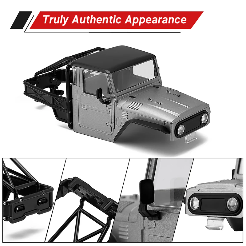 INJORA IR40-18 Half Truck Body for 1/18 TRX4M Defender Bronco - Image 14