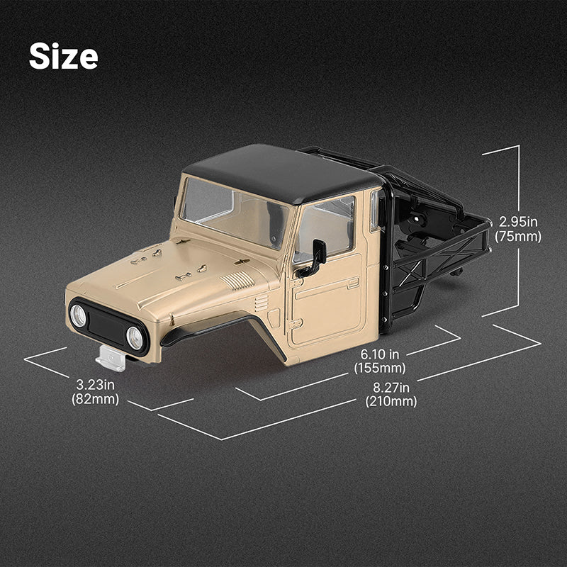 INJORA IR40-18 Half Truck Body for 1/18 TRX4M Defender Bronco - Image 3