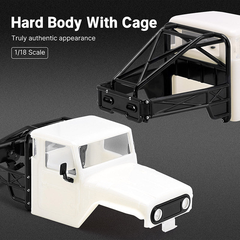[US Warehouse] INJORA IR40 Half Truck Hard Plastic Body with Cage for 1/18 TRX4M Defender Bronco - Image 43