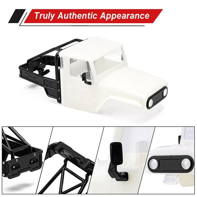 [US Warehouse] INJORA IR40 Half Truck Hard Plastic Body with Cage for 1/18 TRX4M Defender Bronco - Image 46